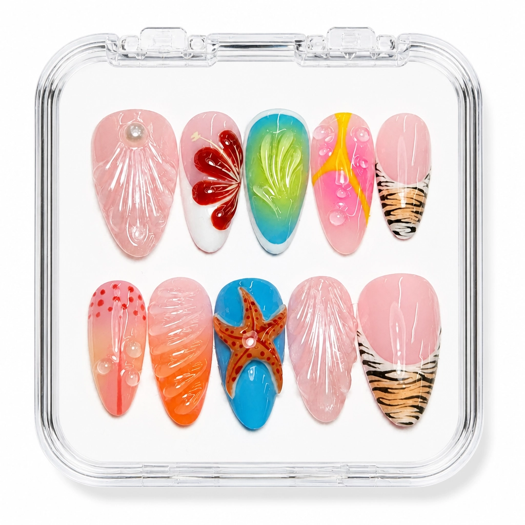 Press-on Nails Wholesale $14.90 Oceanic Dreams by Yabe Vietnam