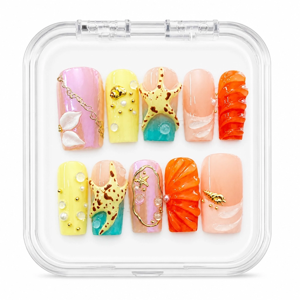 Press-on Nails Wholesale $14.90 Citrus Blossom by Yabe Vietnam