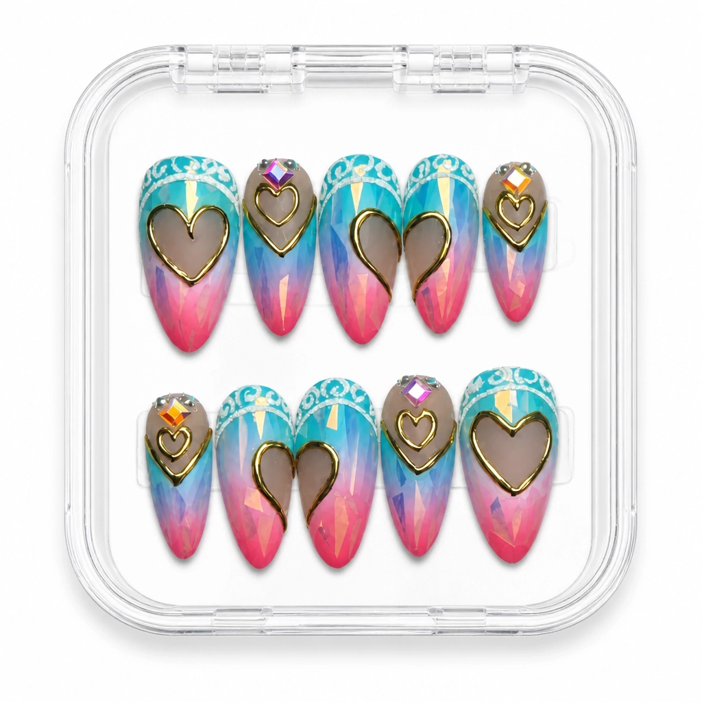 Press-on Nails Wholesale $14.90 Cupid's Gradient by Yabe Vietnam