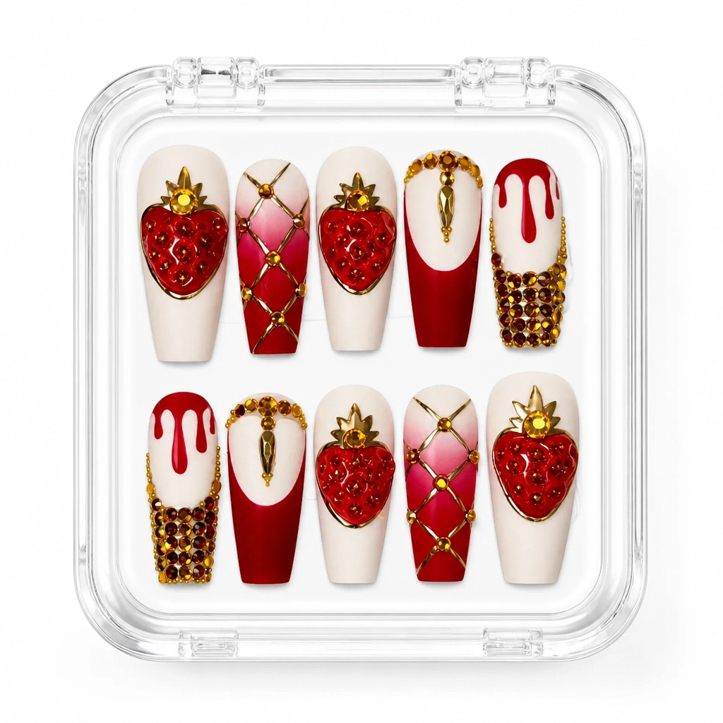 Press-on Nails Wholesale $14.90 Crimson Royale by Yabe Vietnam