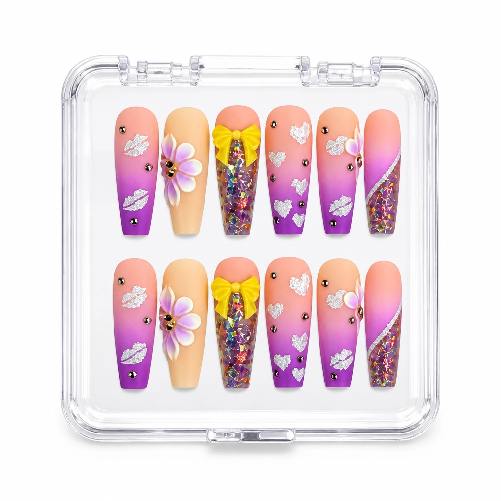Press-on Nails Wholesale $14.90 Lavender Dreamscape by Yabe Vietnam