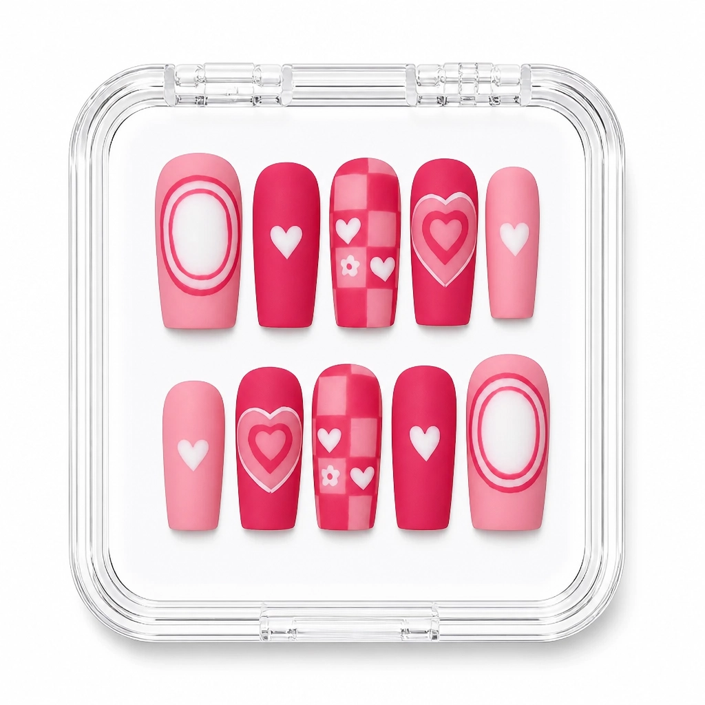 Press-on Nails Wholesale $14.90 Heartfelt Elegance by Yabe Vietnam