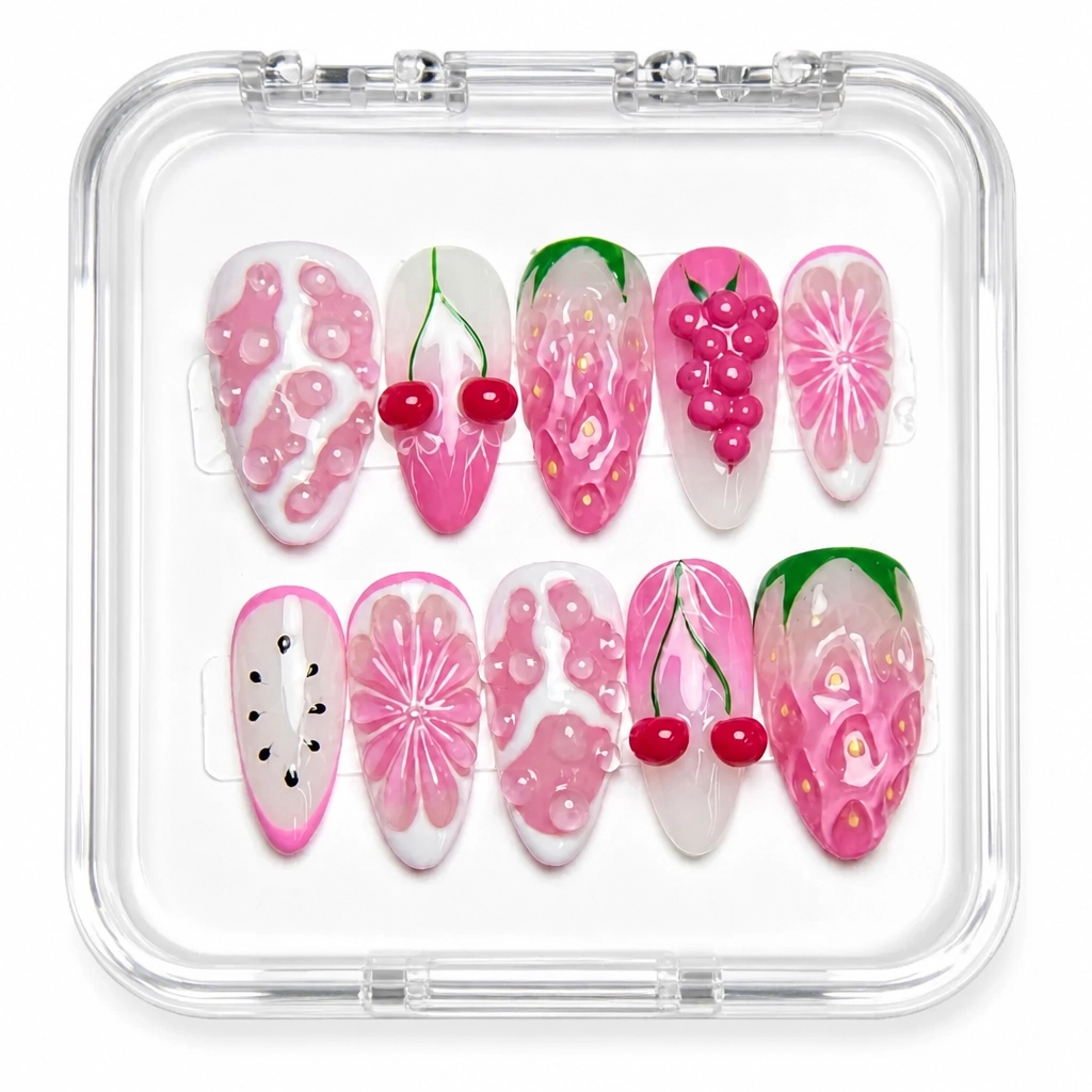 Press-on Nails Wholesale $14.90 Velvet Blossom by Yabe Vietnam