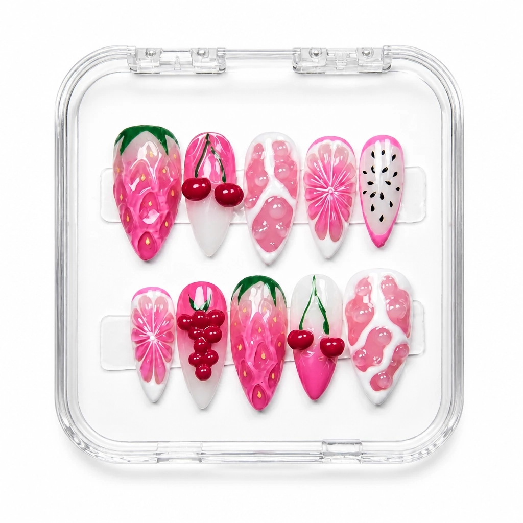 Press-on Nails Wholesale $14.90 Satin Blossom Luxe by Yabe Vietnam