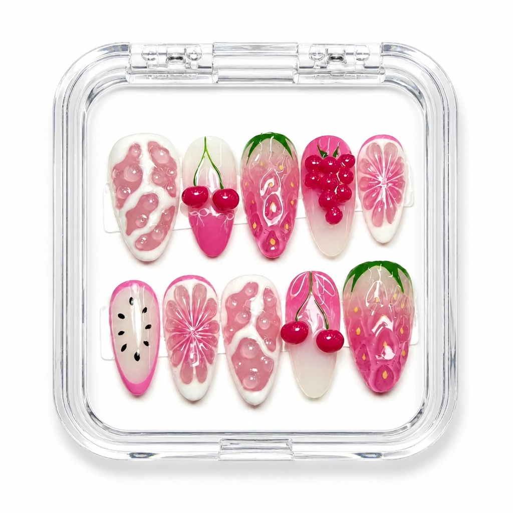 Press-on Nails Wholesale $14.90 Citrus Serenade by Yabe Vietnam