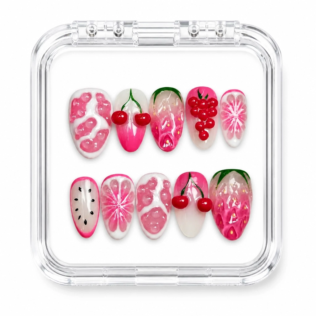 Press-on Nails Wholesale $14.90 Berry Bliss by Yabe Vietnam