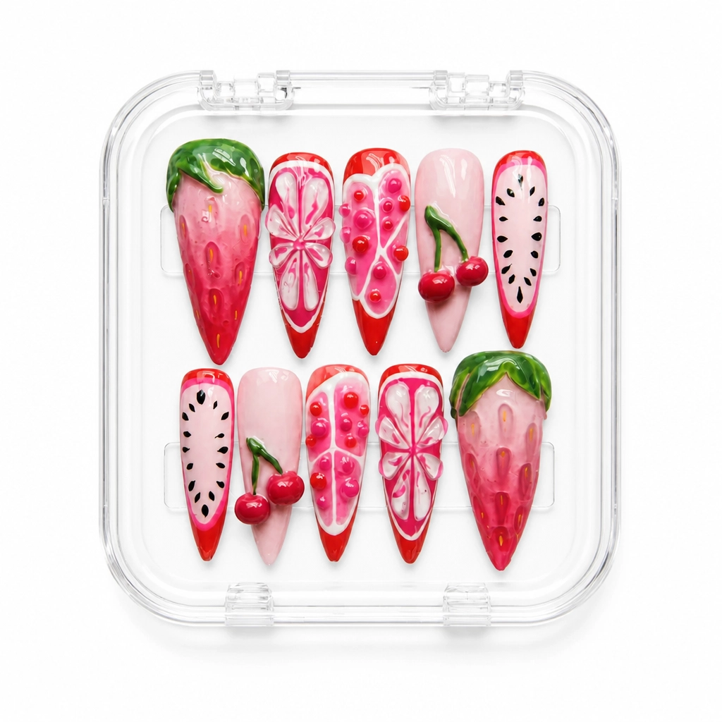 Press-on Nails Wholesale $14.90 Fruit Fiesta by Yabe Vietnam