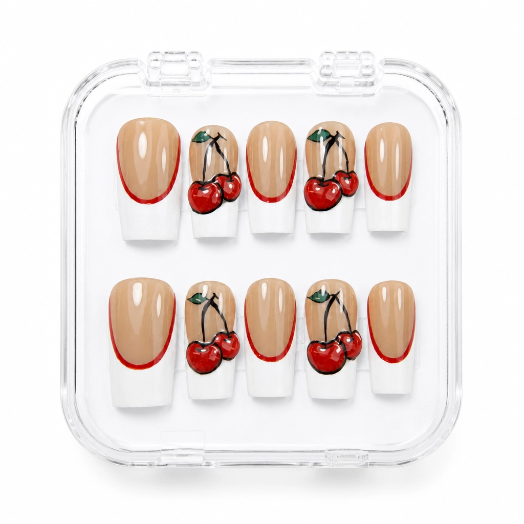 Press-on Nails Wholesale $14.90 Cherry Blossom Flair by Yabe Vietnam