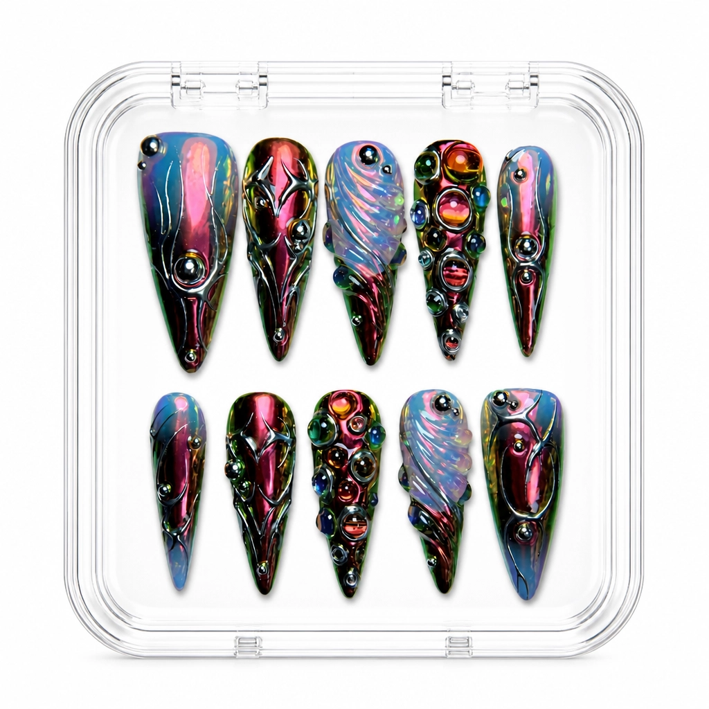 Press-on Nails Wholesale $14.90 Jewel Chrome by Yabe Vietnam