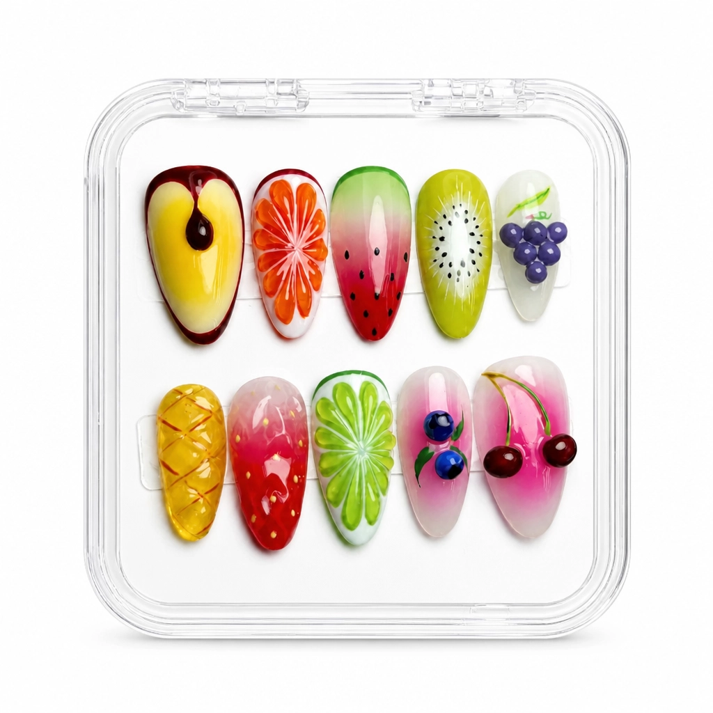Press-on Nails Wholesale $14.90 Summer Juicy Bliss by Yabe Vietnam