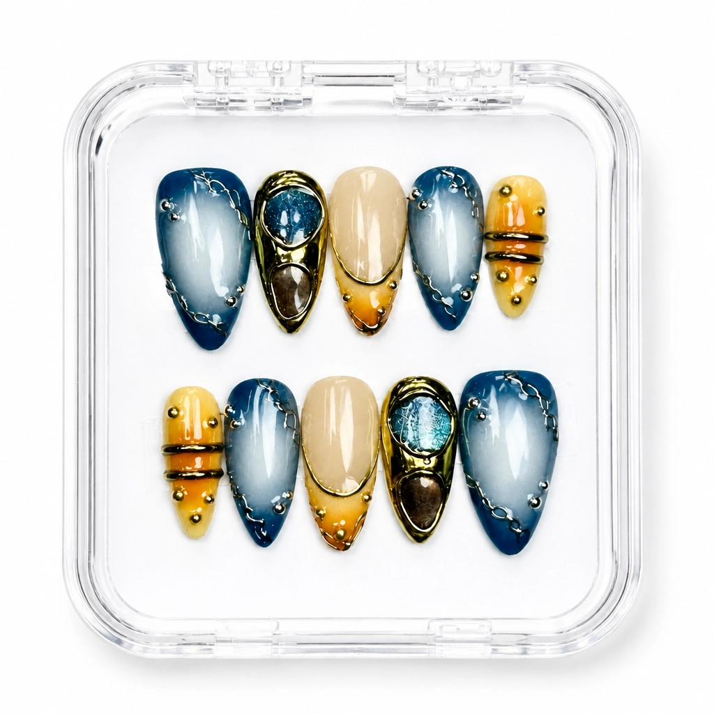 Press-on Nails Wholesale $14.90 Midnight Sun Gleam by Yabe Vietnam
