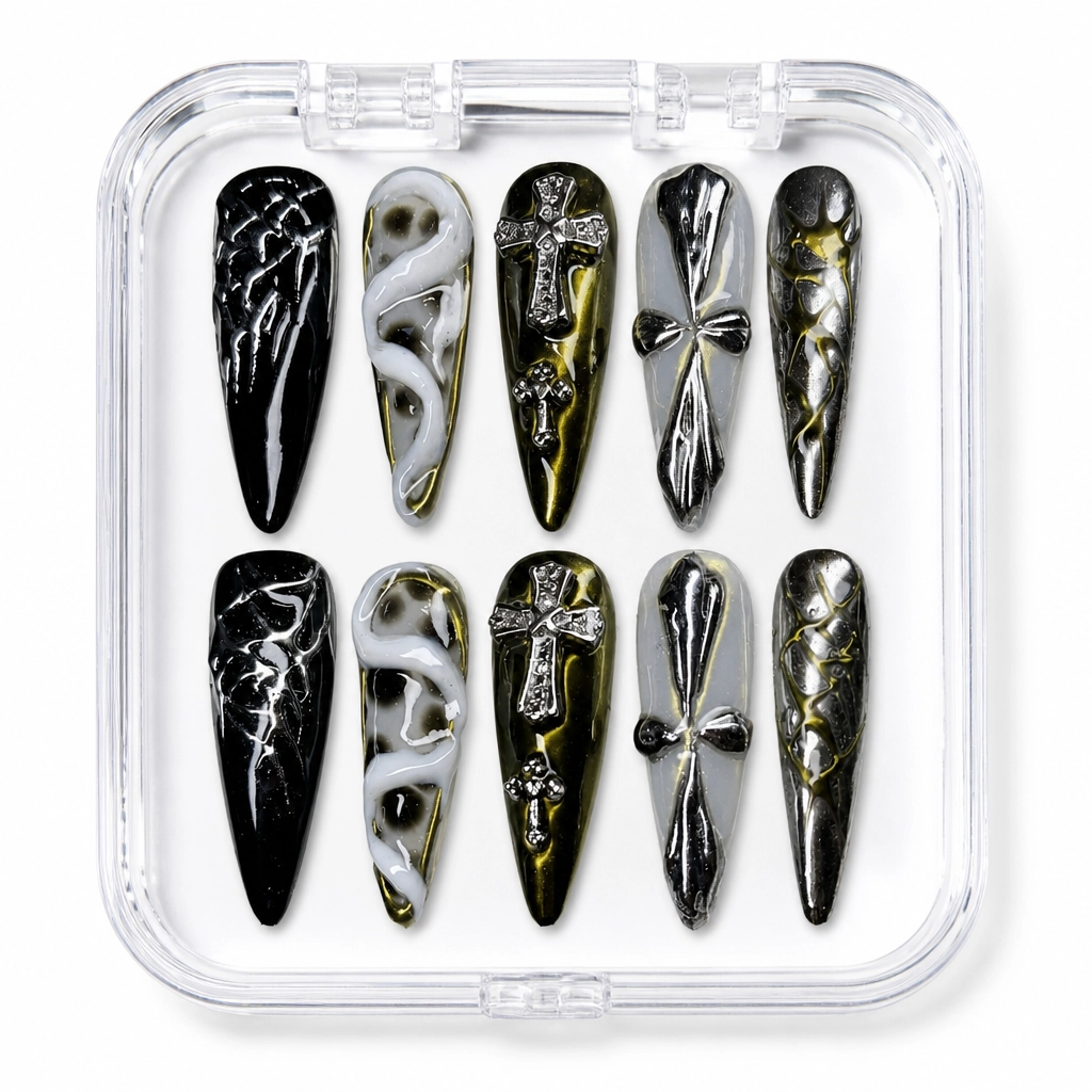 Press-on Nails Wholesale $14.90 Gothic Radiance by Yabe Vietnam