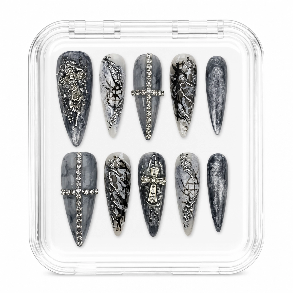 Press-on Nails Wholesale $14.90 Gothic Sparkle by Yabe Vietnam