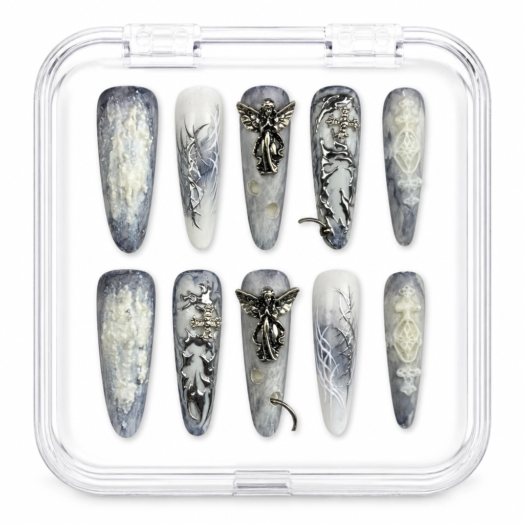 Press-on Nails Wholesale $14.90 Cyber Stone Chic by Yabe Vietnam