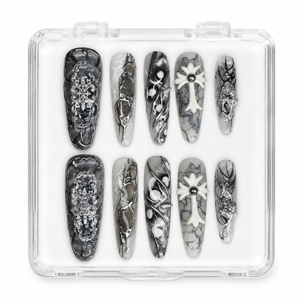 Press-on Nails Wholesale $14.90 Gothic Elegance by Yabe Vietnam