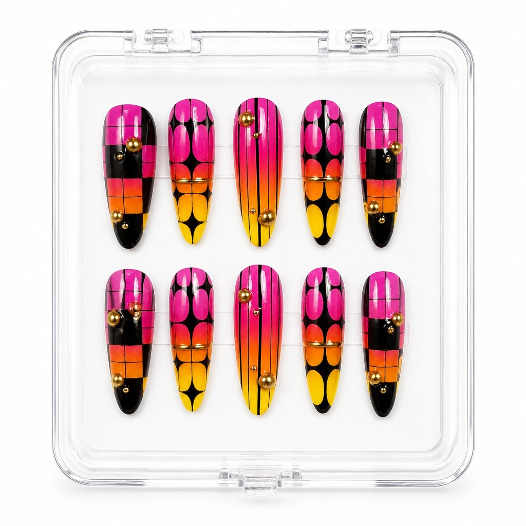 Press-on Nails Wholesale $14.90 Cyberpunk Glow by Yabe Vietnam