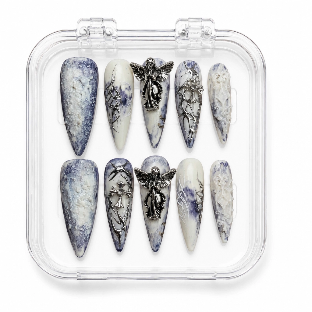 Press-on Nails Wholesale $14.90 Gothic Angel by Yabe Vietnam