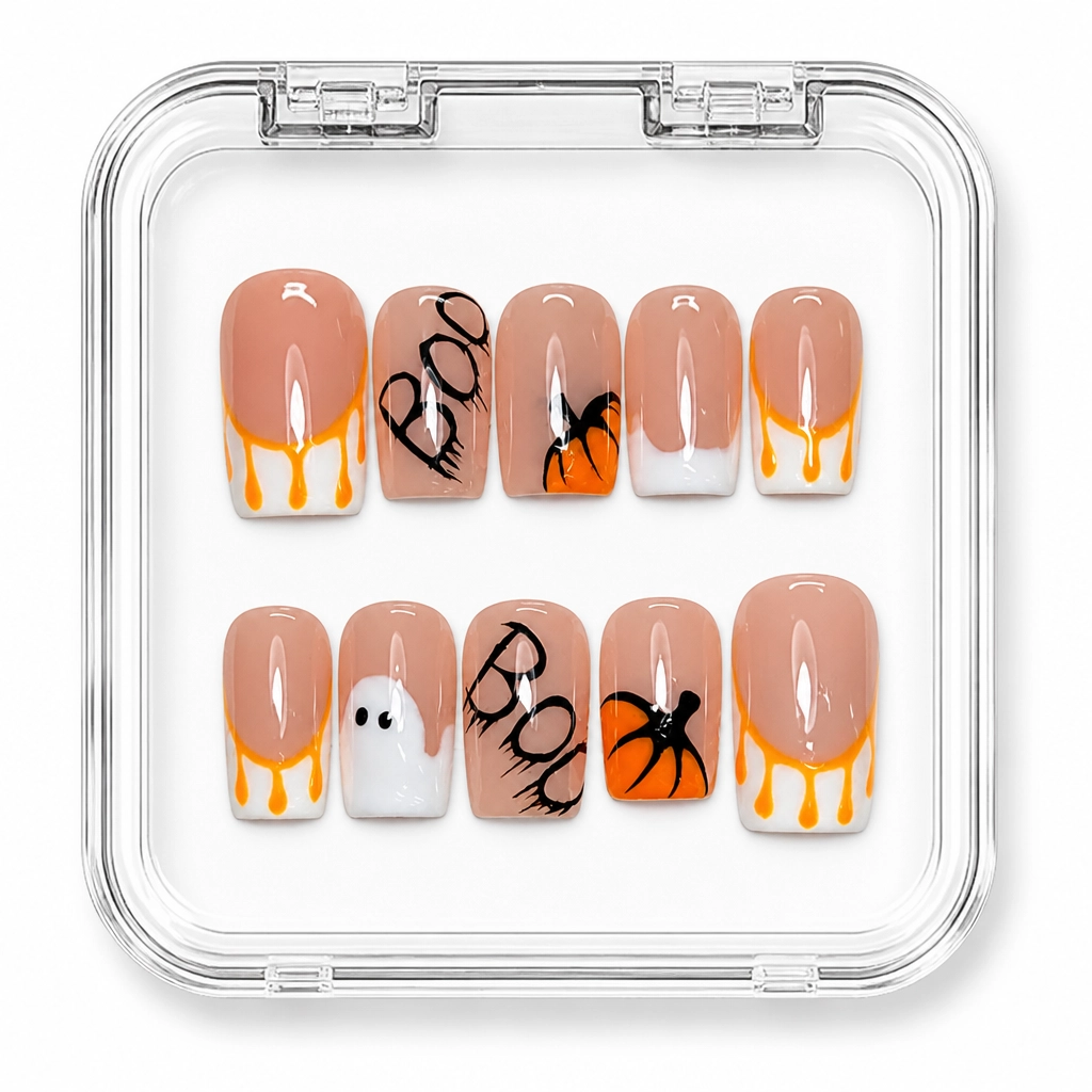 Press-on Nails Wholesale $14.90 Boo Drip Delight by Yabe Vietnam