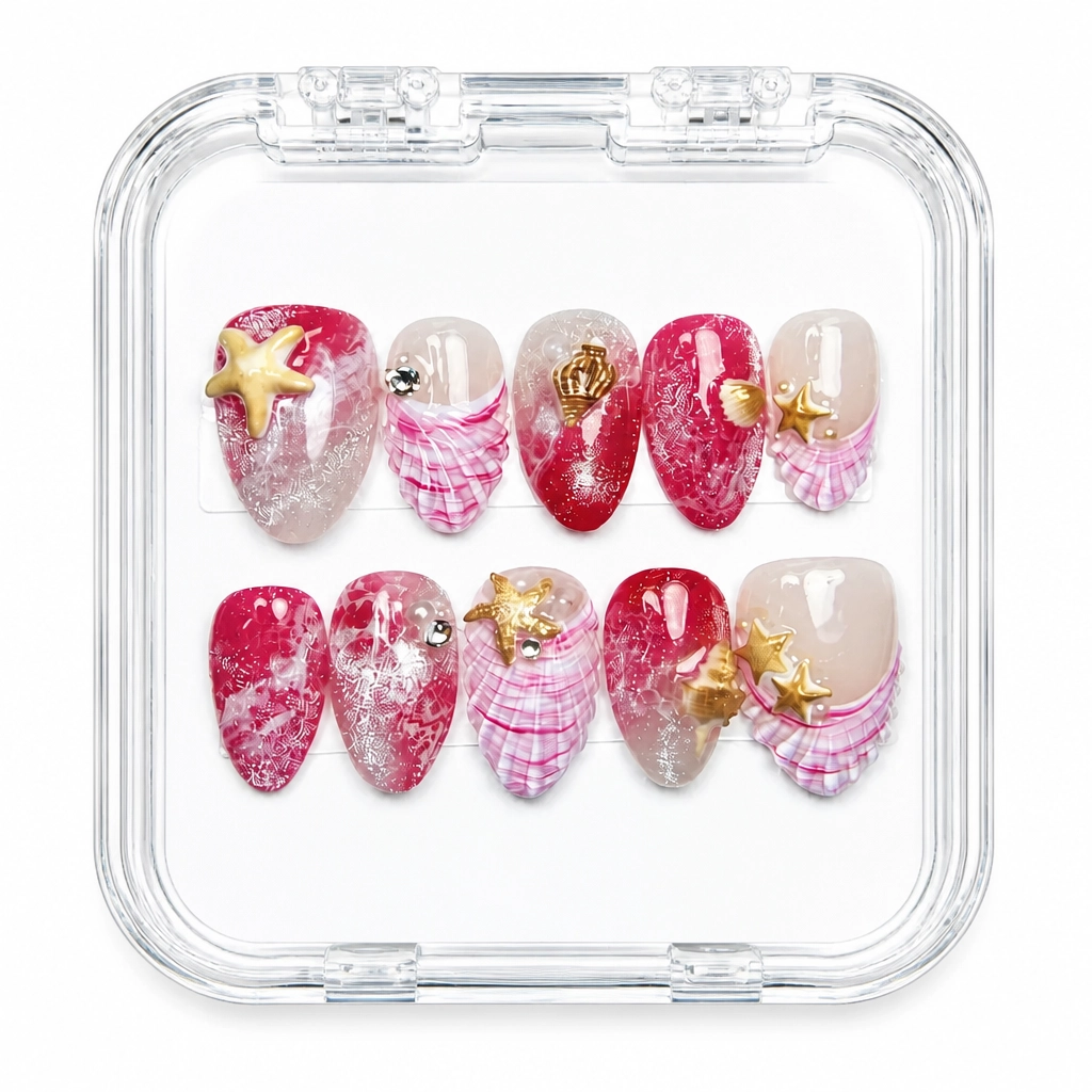 Press-on Nails Wholesale $14.90 Mermaid Dreamscape by Yabe Vietnam