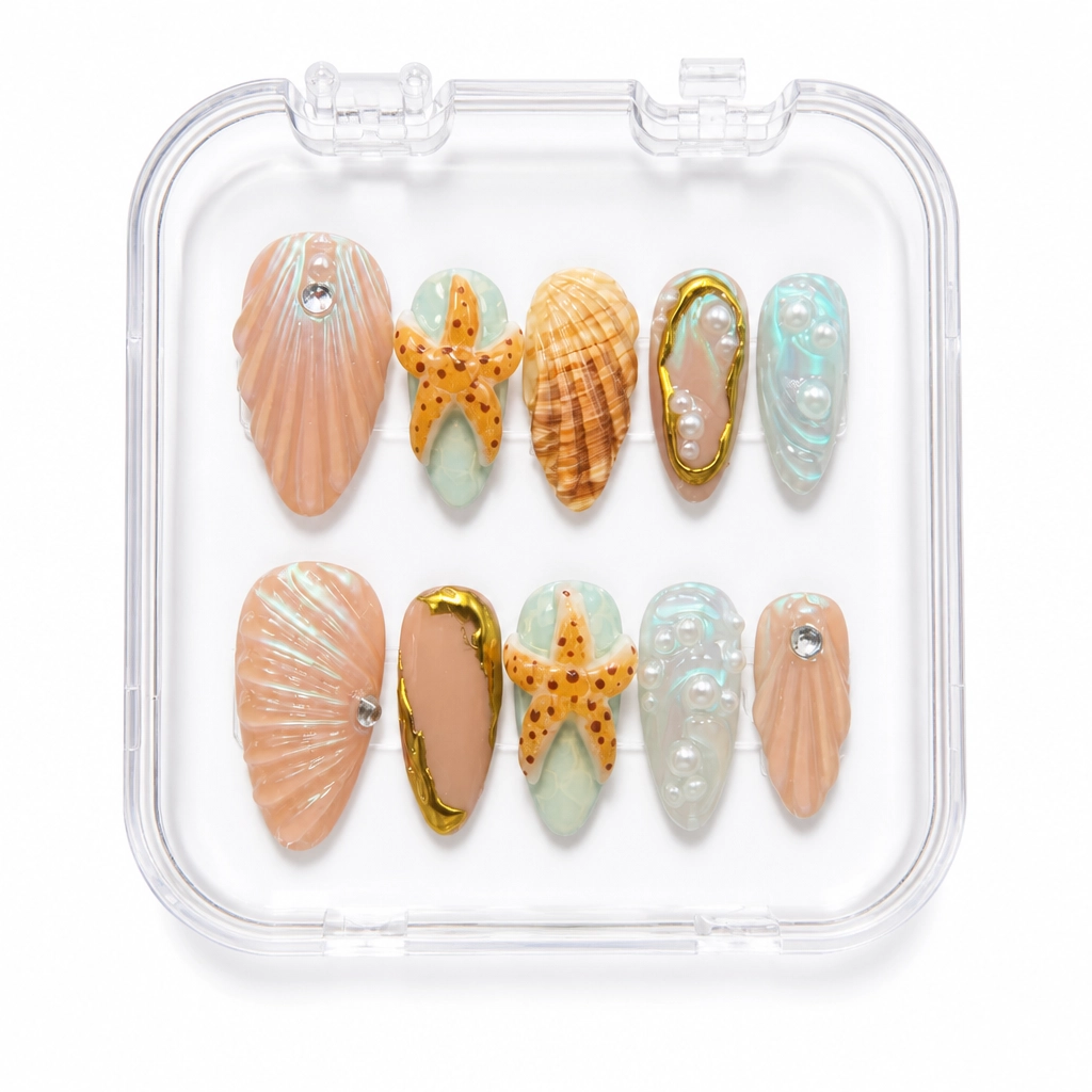 Press-on Nails Wholesale $14.90 Mermaid Majesty by Yabe Vietnam