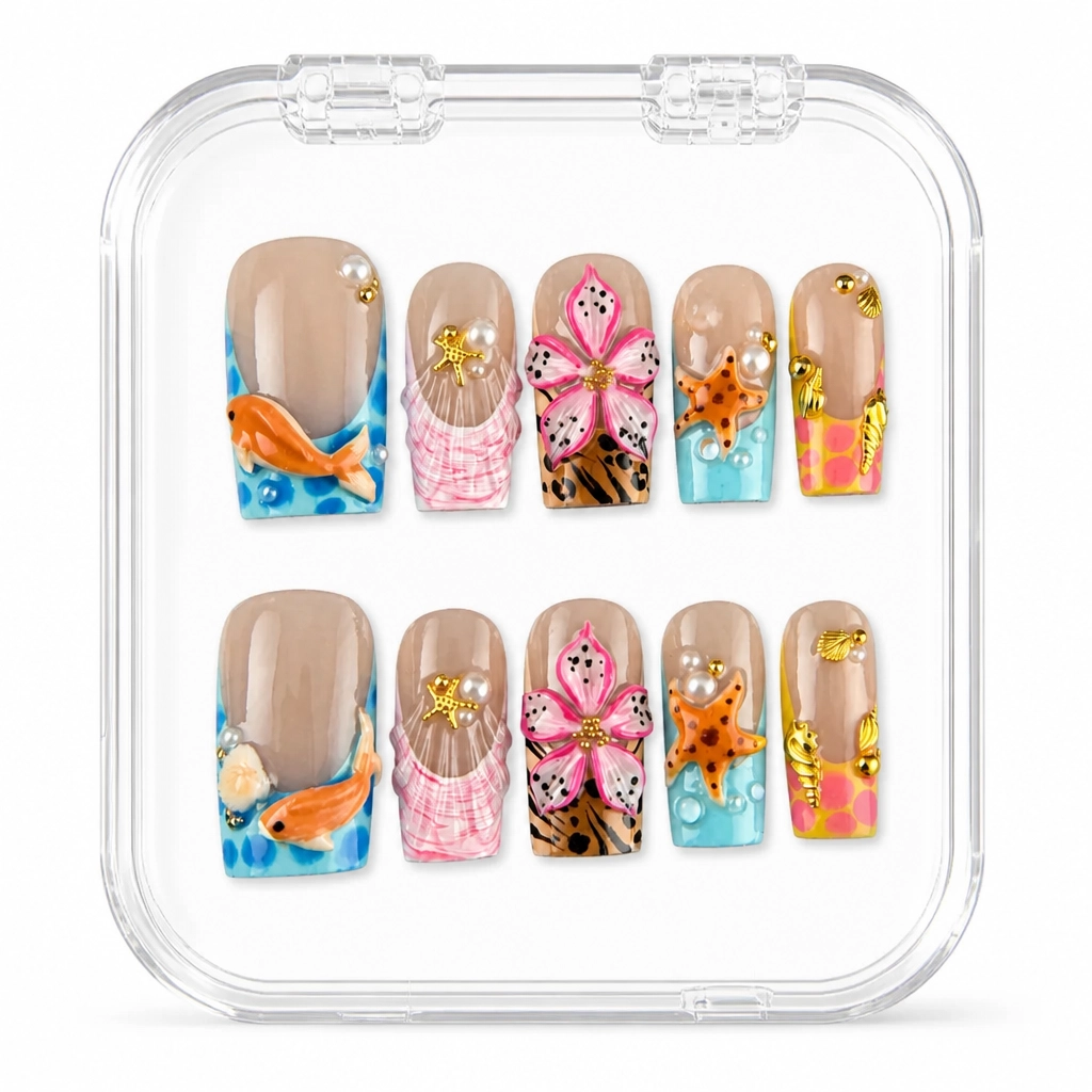 Press-on Nails Wholesale $14.90 Tropical Bliss by Yabe Vietnam