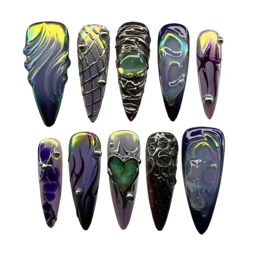 Press-on Nails Wholesale $14.90 Nebula Veil by Yabe Vietnam
