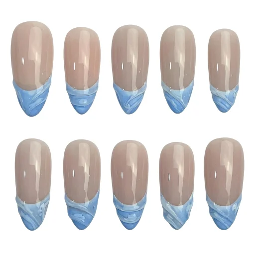 Press-on Nails Wholesale $6.90 Ocean Waves by Yabe Vietnam
