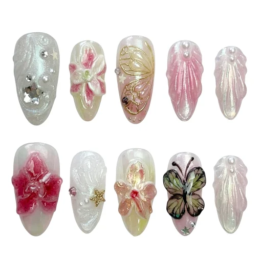 Press-on Nails Wholesale $14.90 Opal Enchantment by Yabe Vietnam