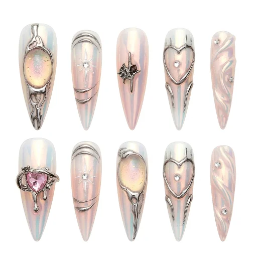 Press-on Nails Wholesale $11.90 Opalescent Twilight by Yabe Vietnam