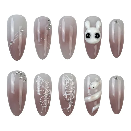 Press-on Nails Wholesale $6.90 Pastel Whimsy by Yabe Vietnam