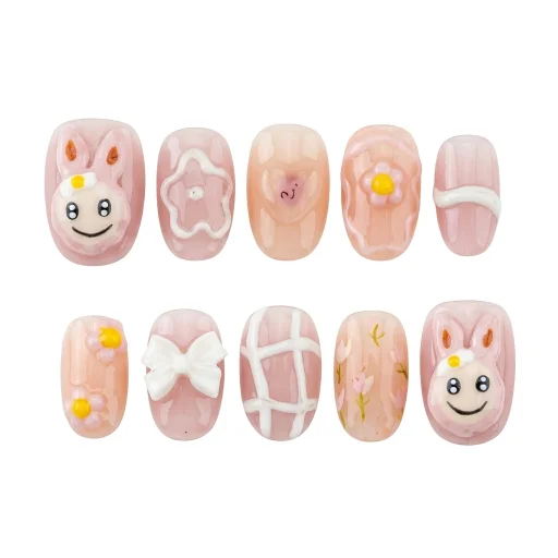 Press-on Nails Wholesale $11.90 Peach Delight by Yabe Vietnam