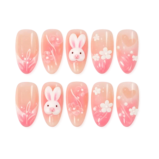 Press-on Nails Wholesale $11.90 Peach Meadow by Yabe Vietnam