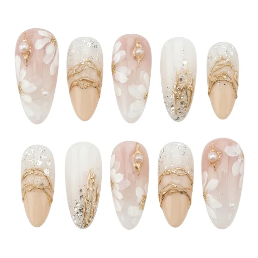 Press-on Nails Wholesale $11.90 Pearl Aura by Yabe Vietnam
