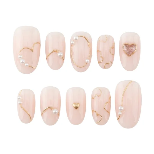 Press-on Nails Wholesale $6.90 Pearl Romance by Yabe Vietnam