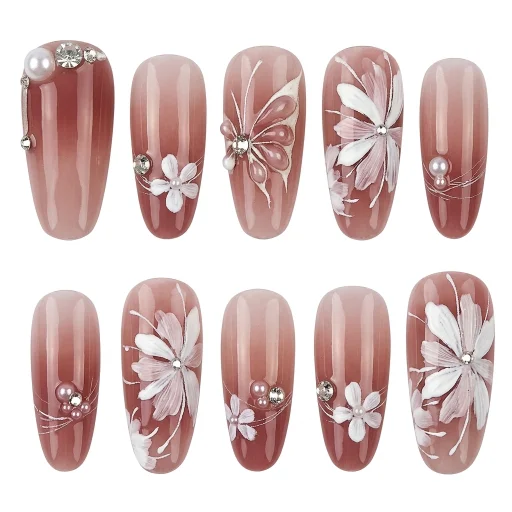 Press-on Nails Wholesale $11.90 Petal Allure by Yabe Vietnam