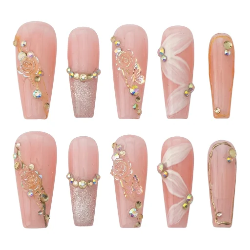 Press-on Nails Wholesale $6.90 Petal Elegance by Yabe Vietnam
