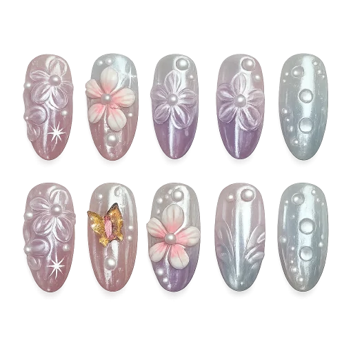 Press-on Nails Wholesale $14.90 Petal Reverie by Yabe Vietnam