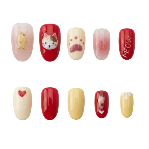 Press-on Nails Wholesale $6.90 Purrfect Paws by Yabe Vietnam