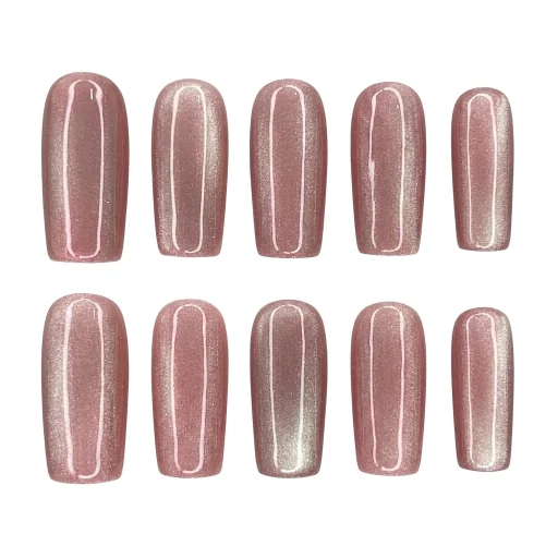 Press-on Nails Wholesale $1.90 Rose Quartz by Yabe Vietnam