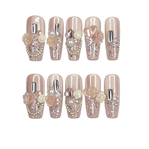 Press-on Nails Wholesale $14.90 Rosette Luxe by Yabe Vietnam