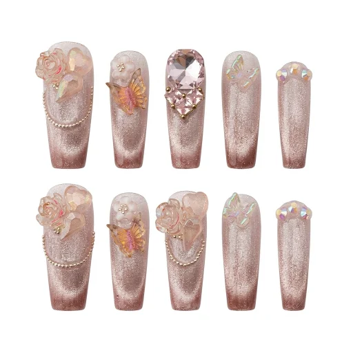 Press-on Nails Wholesale $11.90 Rosy Mirage by Yabe Vietnam