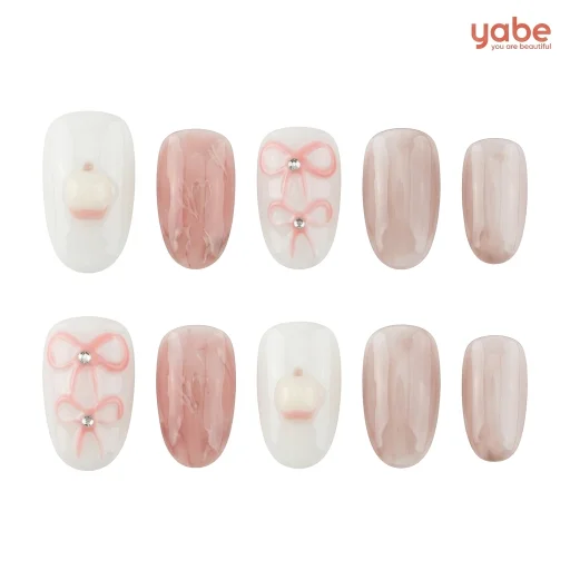 Press-on Nails Wholesale $6.90 Rosy Twinkle by Yabe Vietnam