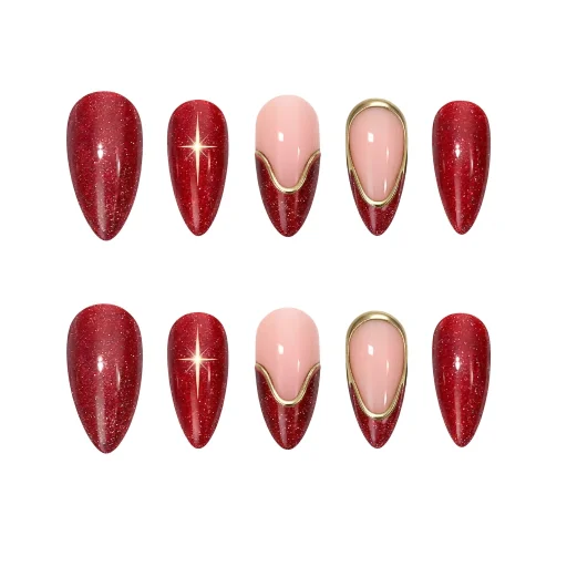 Press-on Nails Wholesale $11.90 Scarlet Opulence by Yabe Vietnam