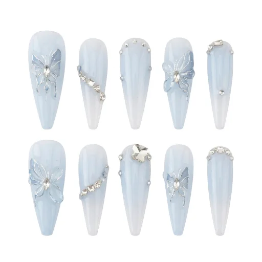 Press-on Nails Wholesale $6.90 Silken Frost by Yabe Vietnam