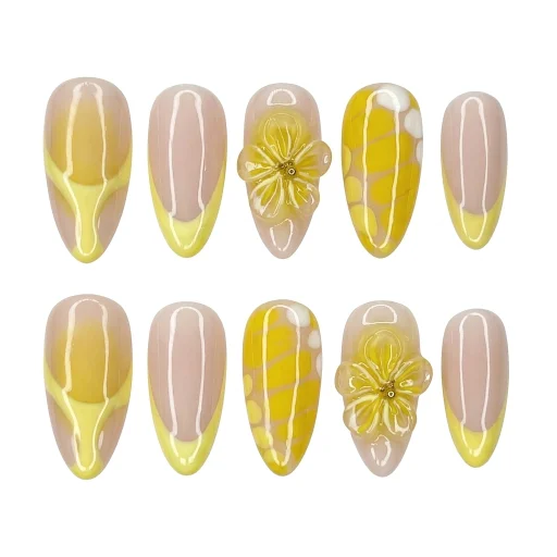 Press-on Nails Wholesale $11.90 Sunny Bloom by Yabe Vietnam
