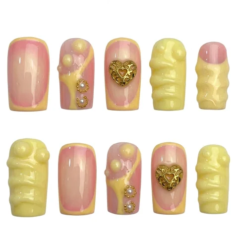 Press-on Nails Wholesale $11.90 Sunset Charm by Yabe Vietnam