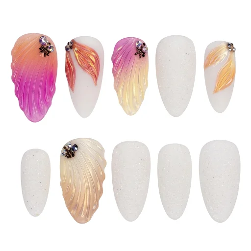Press-on Nails Wholesale $11.90 Sunset Glam by Yabe Vietnam
