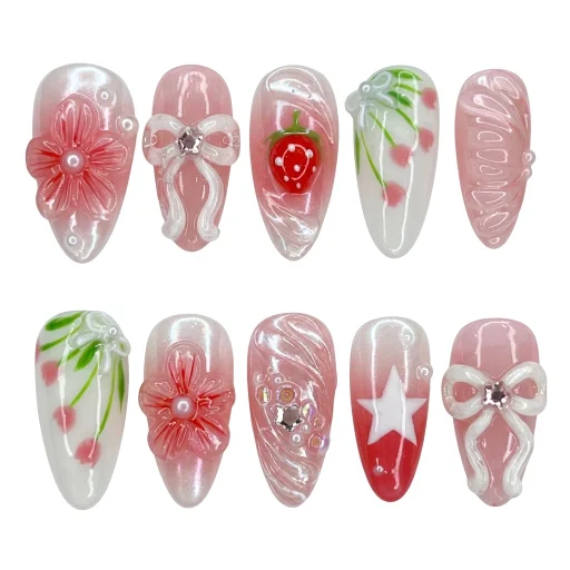 Press-on Nails Wholesale $14.90 Sweet Blossom by Yabe Vietnam
