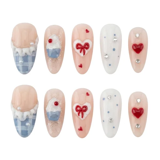 Press-on Nails Wholesale $6.90 Sweet Delight by Yabe Vietnam
