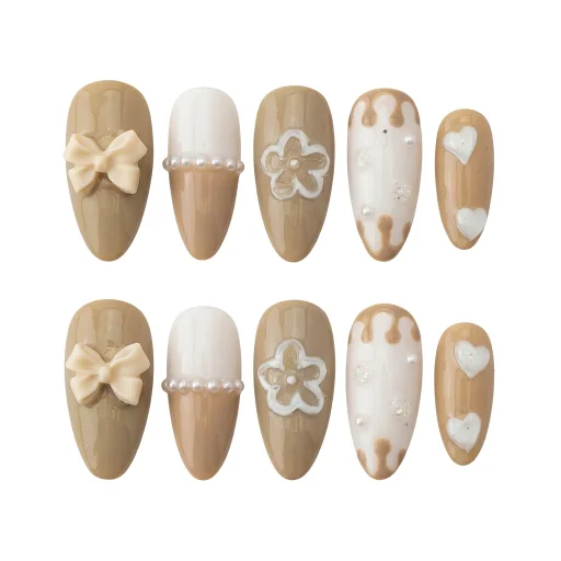 Press-on Nails Wholesale $6.90 Taupe Harmony by Yabe Vietnam